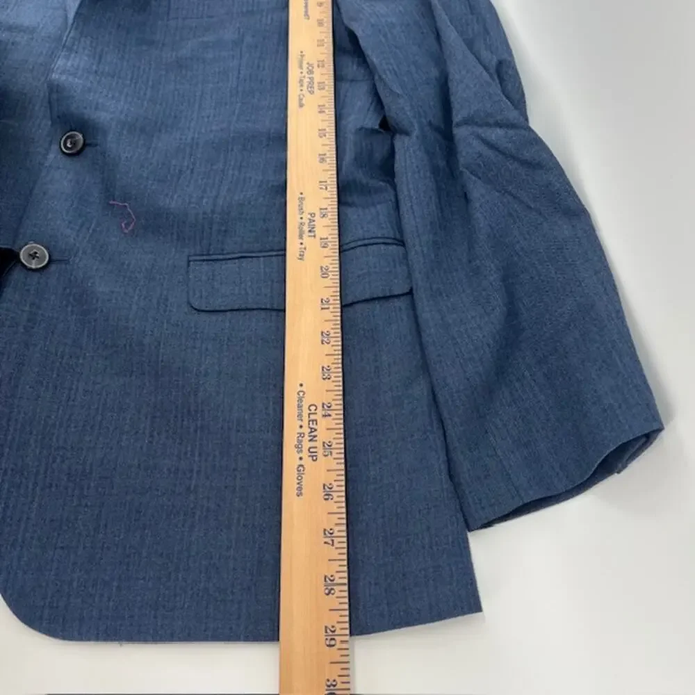 Jos A Bank 2pc Slim Fit Suit Jacket 41R Pants 35x30 Blue Double Vent 2 Button